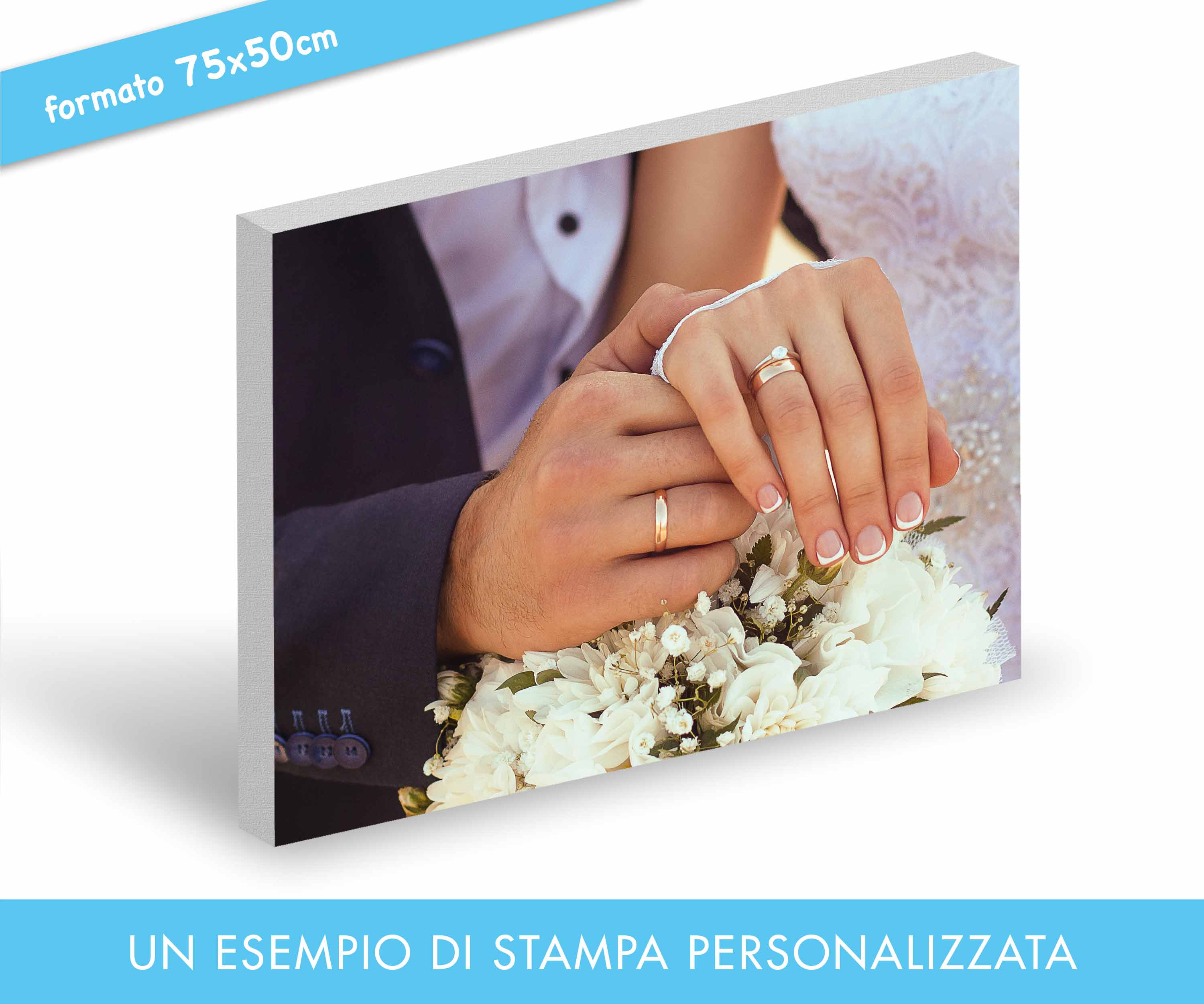 Quadro cm 40x40 personalizzato telaio 2 cm